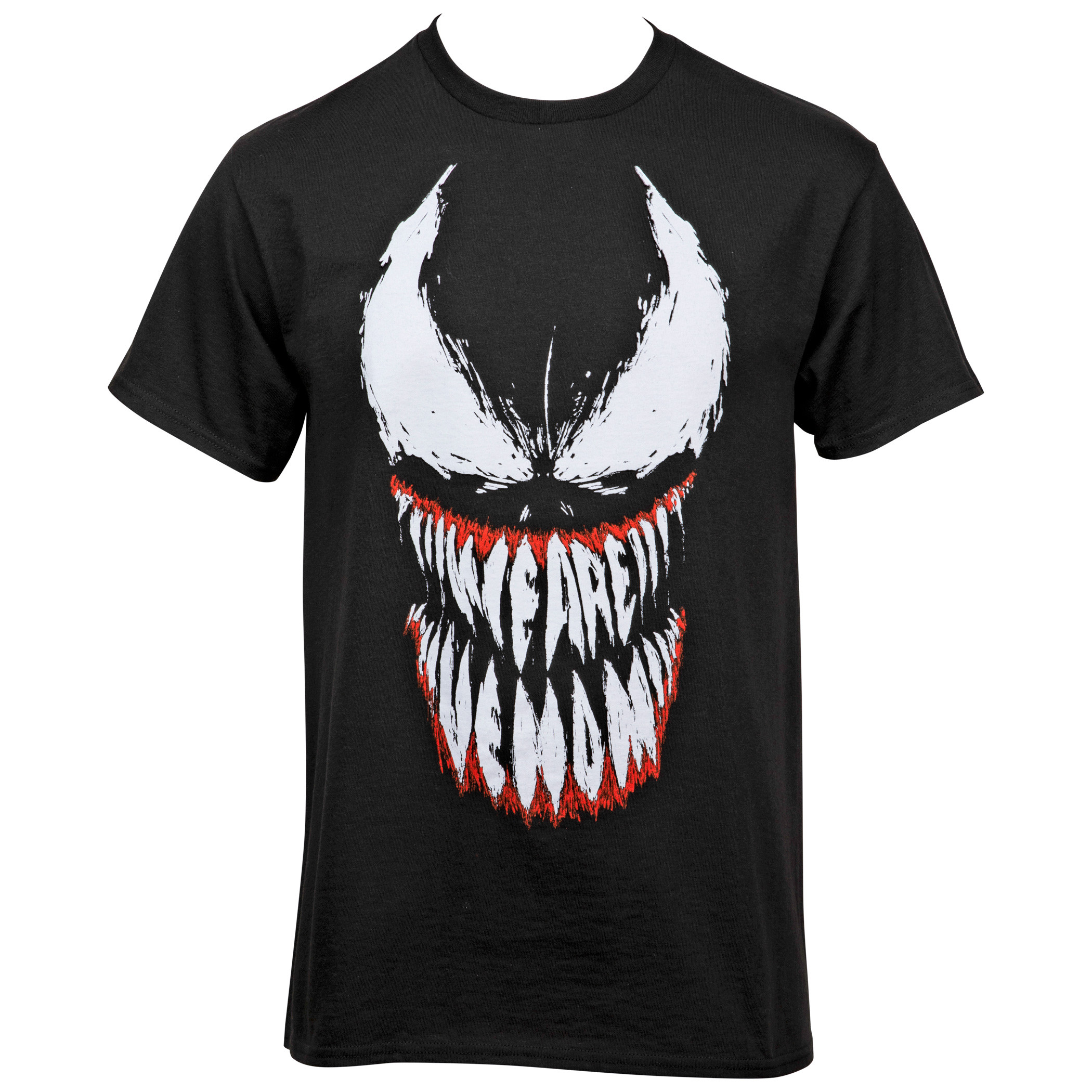 Venom Face With We Are Venom Teeth T-Shirt